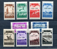 1938.CABO JUBY.EDIFIL 102/11*.NUEVOS CON FIJASELLOS.(MH).CATALOGO 35€ - Cabo Juby