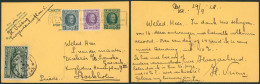 EP Au Type 35ctm Vert Houyoux + N°193, 197 Et 260 Expédié De Antwerpen (1928) > Stockholm (Suède) / Orval - Postcards 1909-1934