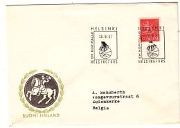 Finlande - Lettre De 1967 - Oblit Helsinki - Exp Vers Zuienkerke - - Brieven En Documenten