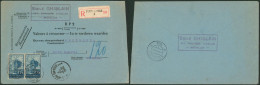 Exposition Bruxelles 1935 - N°389 En Paire Sur Lettre "valeurs à Recouvrer" (RP 2) En Recommandé De St-Josse > Helmond - Covers & Documents