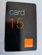 CARAIBES  / ORANGE / 15 UNITS /DATE 8/01  Fine USED  CARD   **14258 ** - Antilles (Autres)