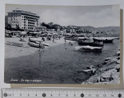 I122677 Cartolina - Savona - Loano - La Diga E Spiaggia - Savona