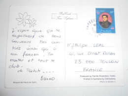 Polynesie Française , Carte De Papeete 1982 Pour Toulon - Covers & Documents