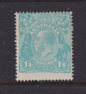 AUSTRALIA - 1918-23 George V 1s4d Watermark Crown Over A  Hinged Mint - Mint Stamps