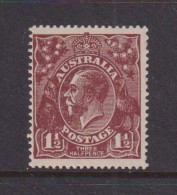 AUSTRALIA - 1918-20 George V 11/2d  Watermark Multiple  Crown Over A  Hinged Mint - Ungebraucht