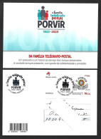 Postal Stationery Celebrating 100 Years Of Postal Telegraph Family, Porvir. Telegraph. Shield Of Portuguese República - Covers & Documents