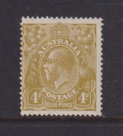 AUSTRALIA - 1924 George V 4d  Watermark Crown Over A  Hinged Mint - Mint Stamps