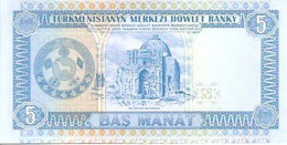 Turkmenistan P-2  5 Manat  1993 UNC - Turkménistan