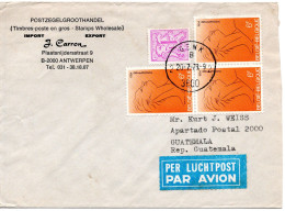 68225 - Belgien - 1979 - 3@6F Breendonk MiF A LpBf GENK -> Guatemala - Cartas & Documentos