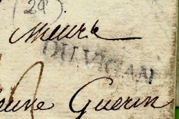 1770 M.Postale "DU VIGAN" Gard  30 Cambessedes Négocant  Pour Vve Guerin Banque & Soie   à St Chamond En Forez Loire 42 - ... - 1799