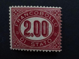 1875 UNIFICATO N° S 6 **   - DUE LIRE - Dienstzegels