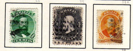 Bresil  (1862) -    Empereur Don Pedro II - Obliteres - Used Stamps