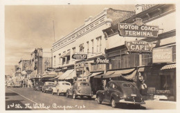 The Dalles Oregon, Street Scene, Autos Business Signs C1940s/50s Vintage Real Photo Postcard - Altri & Non Classificati