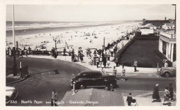 Seaside Oregon, Beach Scene Promenade Ant Turn-about Looking North, C1950s Vintage Real Photo Postcard - Altri & Non Classificati