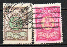 Col33 Portugal Franchise 1899  N° 14 & 15 Oblitéré Cote : 16,00€ - Used Stamps