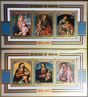 Burundi 1973 Christmas Paintings Minisheets MNH - Ongebruikt