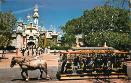 USA Anaheim CA Disneyland Sleeping Beauty Castle Horse-drawn Street Car - Anaheim