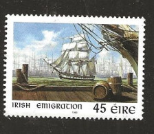 Ireland 1999 Irish Emigration To The United States Of America, Emigrant Ship In The 19th. Century.  Mi  1133  MNH(**) - Autres & Non Classés