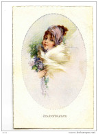 A 18770   -   Illustrateur Schilbach  -  Viennoise  -  Zauberblumen  -  Jolie Jeune Femme Avec Bouquet - Schilbach