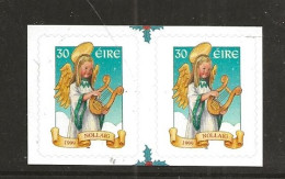 Ireland 1999 Christmas,  Child As An Angel Making Music   Mi  1199 Pair MNH(**) - Andere & Zonder Classificatie