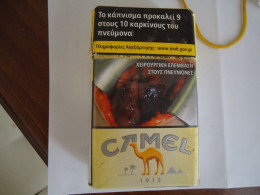 GREECE USED EMPTY NEW CIGARETTES BOXES  CAMEL - Schnupftabakdosen (leer)