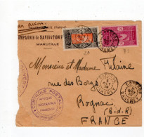 !!! DAHOMEY, LETTRE DE COTONOU DE 1939 PAR AVION POUR LA FRANCE AVEC CENSURE - Storia Postale