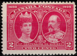 Canada Stamp 1908 / Sc#98 - 2¢  King Edward VII & Queen Alexandra MNH** - Unused Stamps