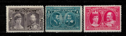 Canada Stamp 1908 / Sc# 96/98 1/2 - 2¢  MLH Lot - Neufs