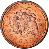 Monnaie, Barbade, Cent, 1989 - Barbados (Barbuda)