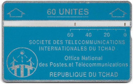 Chad - ONPT - L&G Optical - Blue Card - 305D - WITH Notch, 05.1993, 60U, 20.000ex, Used - Tchad