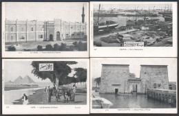 Egypte - Lot De 14 Cartes Postales Anciennes - Palais - Femmes - Postes - Métiers - Bateaux - Colecciones Y Lotes