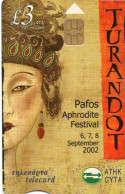 CYPRUS - CHIP CARD - OPERA - TURANDOT - PAFOS APHRODITE FESTIVAL 2002 - Zypern
