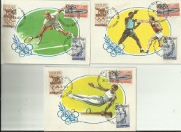 10 CARTOLINE OLIMPIADE ROMA 1960 VARIE DISCIPLINE CON ANNULLO SPECIALE CASTELGANDOLFO - FG - Olympic Games