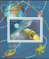 Ajman 1969 Apollo 7,Exploration Spatiale,Vol,Lune M/s MNH - Altri & Non Classificati