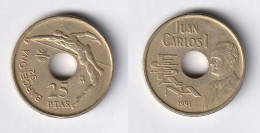 Monnaies - ESPAGNE, 25 Pesetas 1991 (Barcelona 92) - 25 Peseta