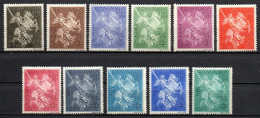 Col33 Roumanie Romania  1939  N° 570 à 580 Neuf X MH Cote : 15,00€ - Unused Stamps
