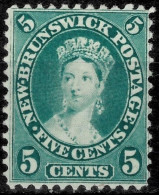 Canada / New Brunswick 1860  5c MNG Unused Stamp - Neufs