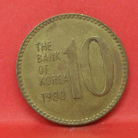 10 Won 1980 - TTB - Pièce De Monnaie Corée Du Sud - Article N°6301 - Korea (Süd-)