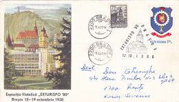 BRASOV, TOURISM PHILATELIC EXHIBITION, SPECIAL COVER, 1980, ROMANIA - Storia Postale