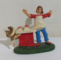 I115886 Pastorello Presepe - Statuina In Plastica - Macellaio - 7 Cm - Christmas Cribs