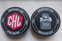 Ice Hockey - Official Game Puck IIHF Champions League 2021-22 HC Rungsted Denmark - Autres & Non Classés