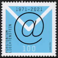 Liechtenstein 2021 Correo 1966 **/MNH 50º Aniv. Primer Correo Electrónico.  - Nuovi