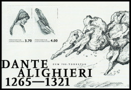 Liechtenstein 2021 Correo 1964HB **/MNH 700º Aniv. Muerte De Dante Alighieri 12 - Ungebraucht