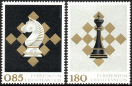 Liechtenstein 2021 Correo 1967/68 **/MNH 50º Aniv. Federación Nacional De Ajedr - Ungebraucht