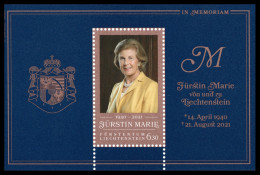Liechtenstein 2022 Correo 1996 HB **/MNH Homenaje A La Princesa Maria De Lietch - Ungebraucht