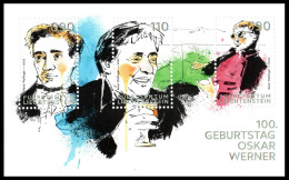 Liechtenstein 2022 Correo 1993 HB **/MNH 100º Aniv. Nacimiento Del Actor Austri - Unused Stamps