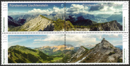 Liechtenstein 2022 Correo 1988/91 **/MNH Pasajes / El Alpspitz Y Drei Kapuziner - Neufs