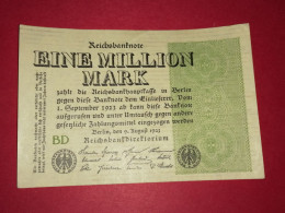 BILLETS Allemagne 1000000 Mark 1923 COMME NEUF Voir Photos - 1 Mio. Mark