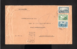 K482-TURKEY-REGISTERED COVER PERA To STOCKHOLM (sweden)1922.Enveloppe RECOMMANDEE Turquie - Storia Postale