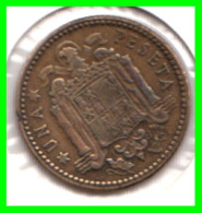 ESPAÑA ( EUROPA ) MONEDA DE 1 PESETA AÑO 1947 DEL CAUDILLO DE ESPAÑA GENERAL FRANCO ESTRELLAS ** 19 - 53 ** CALIDAD EBC. - 1 Peseta